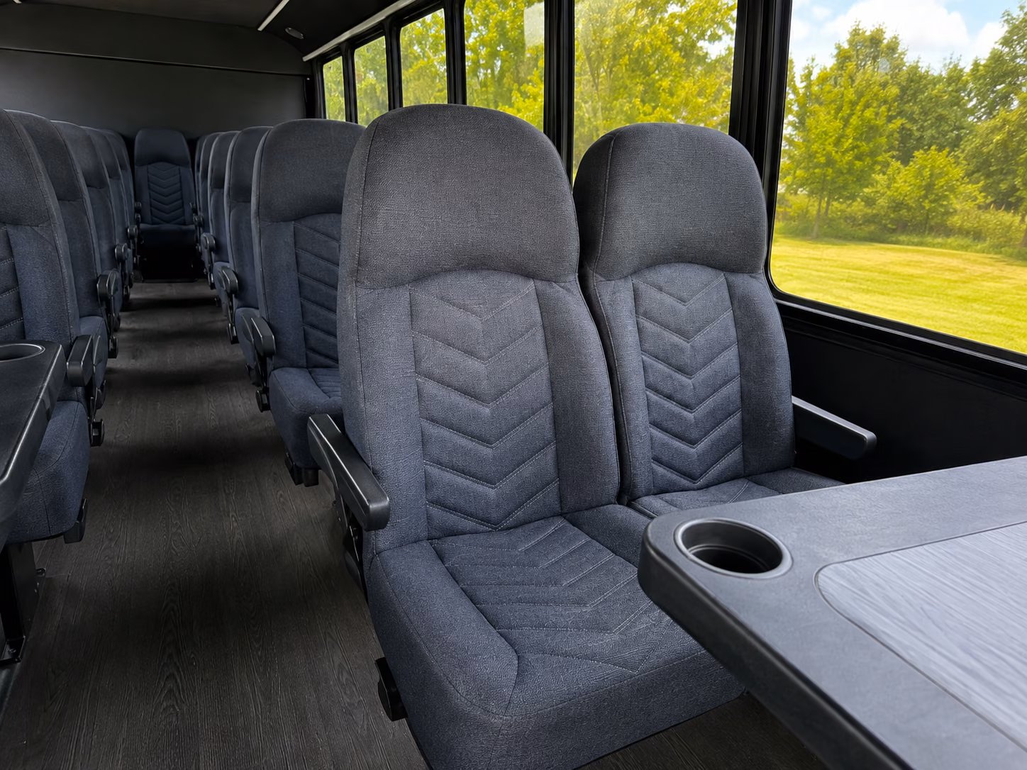 passaic 18 passenger minibus interior