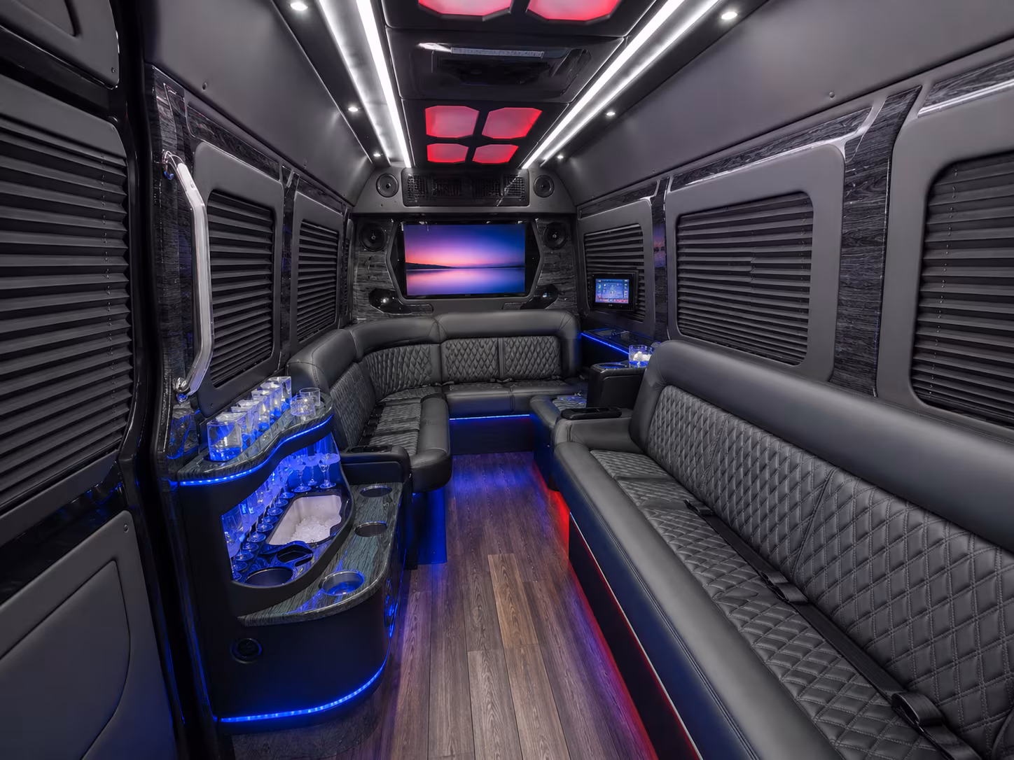 passaic 20 passenger party bus interior