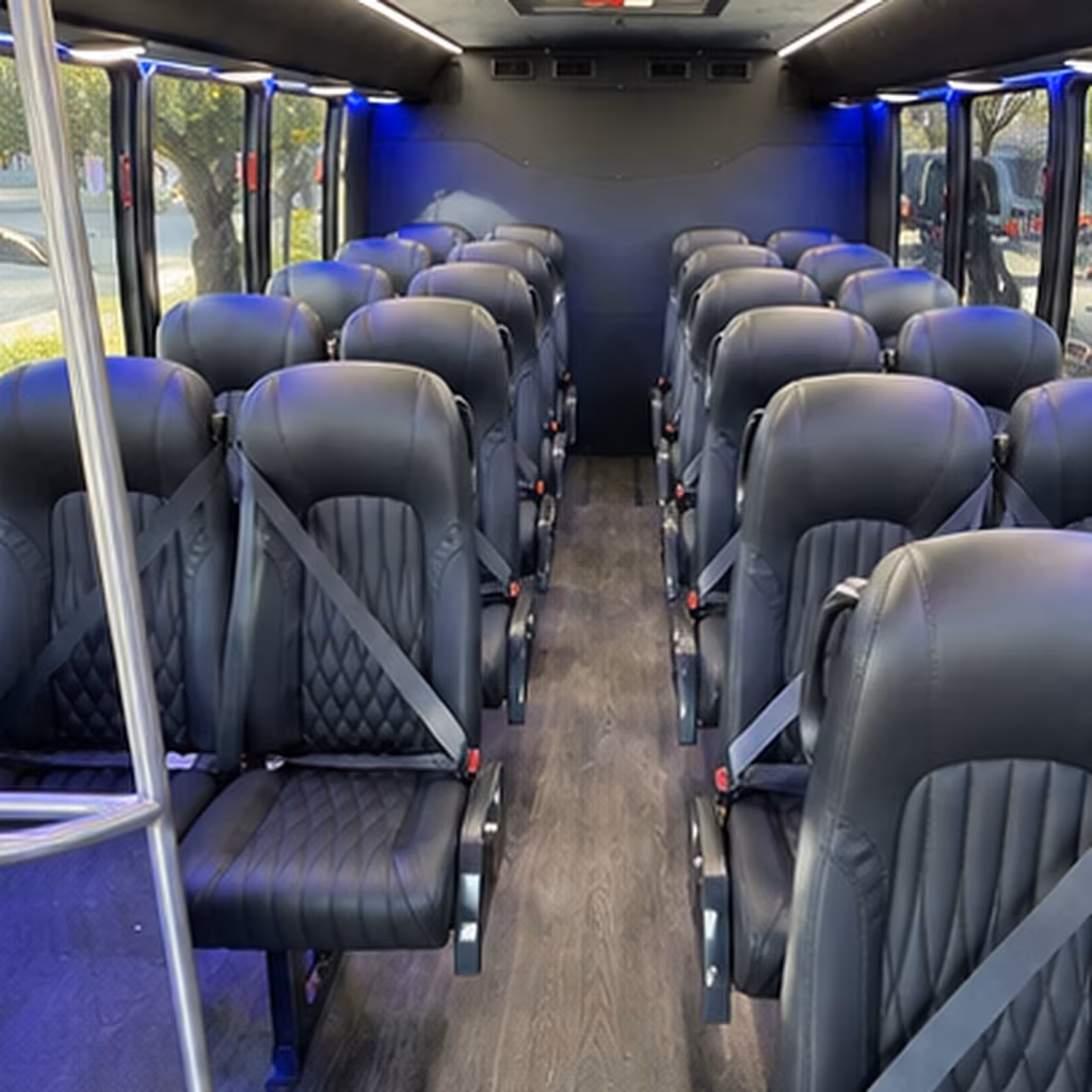 passaic 28 passenger minibus inside