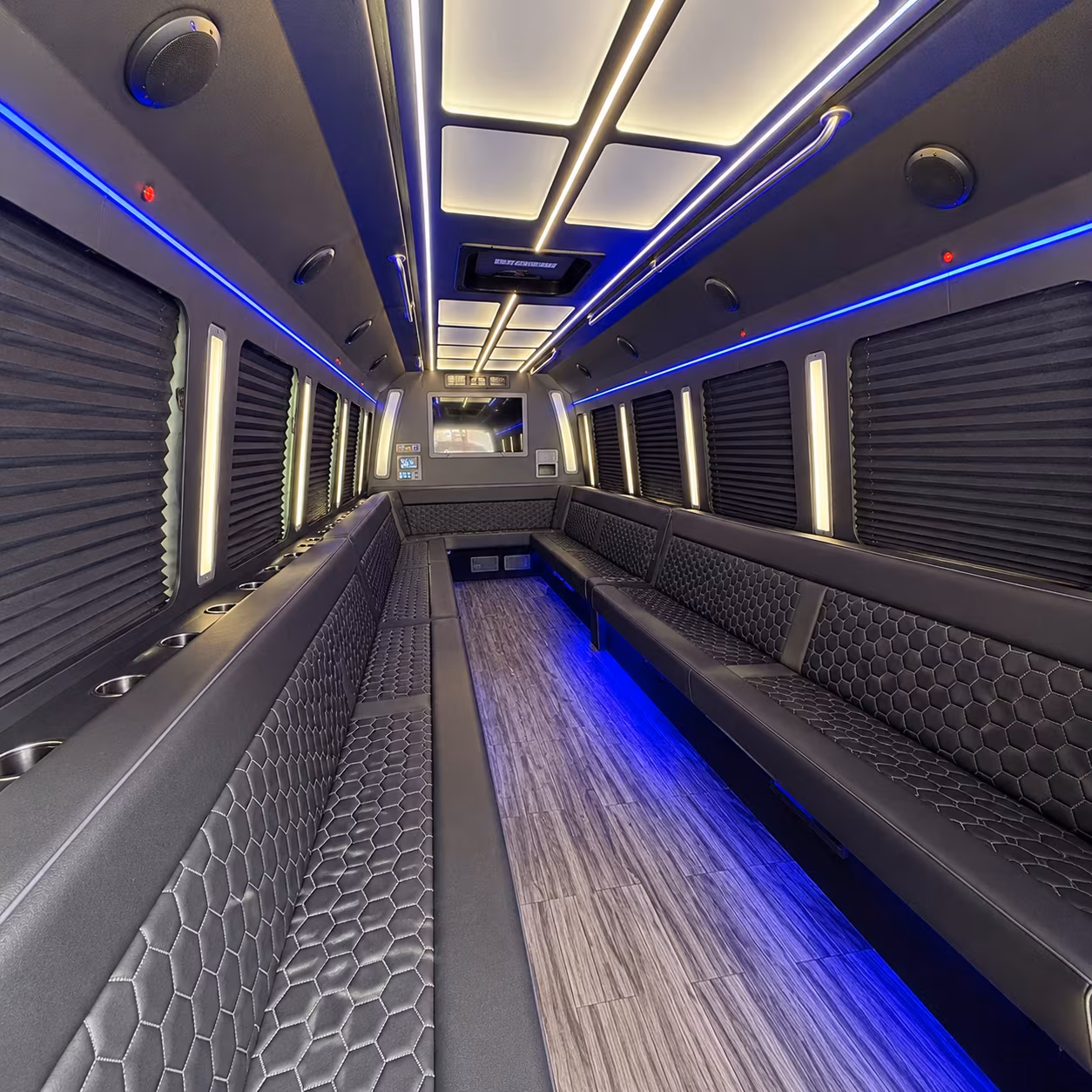 passaic 30 passenger party bus interior