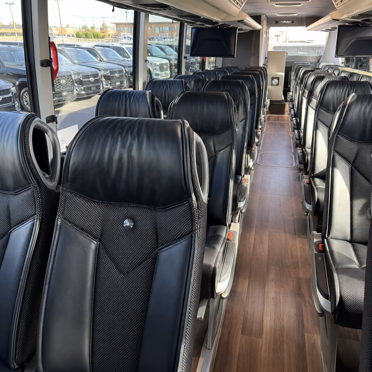 passaic 56 passenger charter bus interior